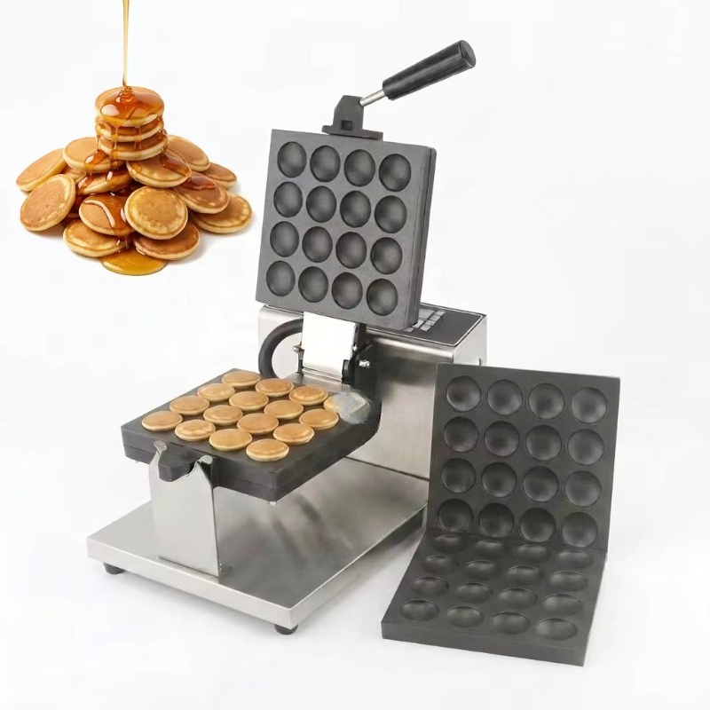 Mini Waffle Maker Machine - Macchina per Poffertjes Antiaderente a 16