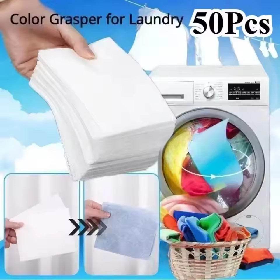 Laundry - Pastiglie per lavanderia anti-macchia, fogli assorbenti