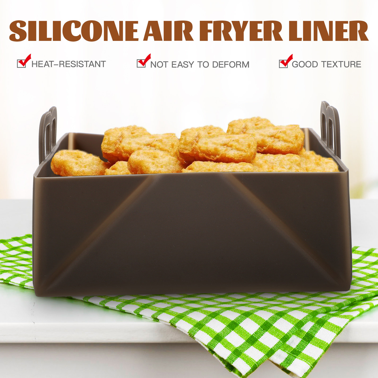 Tappetino in silicone per frig - Air Fryer Silicone Pot Liner recensione e prezzo